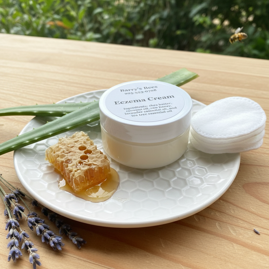 Eczema Cream in soothing setting
