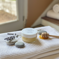 Lavender Hand Cream in spa setting